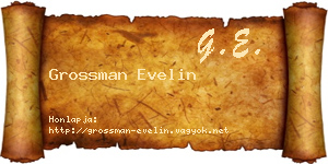 Grossman Evelin névjegykártya
